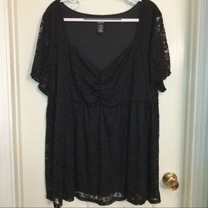 Torrid lace babydoll top